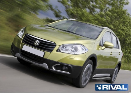 Порог "Premium-Black" RIVAL Great Wall/ Mitsubishi/ Nissan/ Renault Duster/ Ssang Yong/ Suzuki  A173ALB