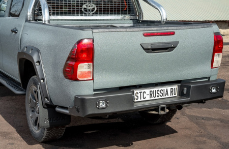 Бампер задний Toyota Hilux 2015+ под ПТФ STC-TH15-BR-L2