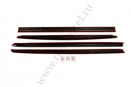 Комплект пластиковых накладок на борта Mitsubishi L200 2015-2018  NM-157302