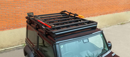 Багажник экспедиционный (платформа) алюминиевый РИФ 1250х1690 мм для Suzuki Jimny 2018+ (с крепежом) RIFJMN-roof4