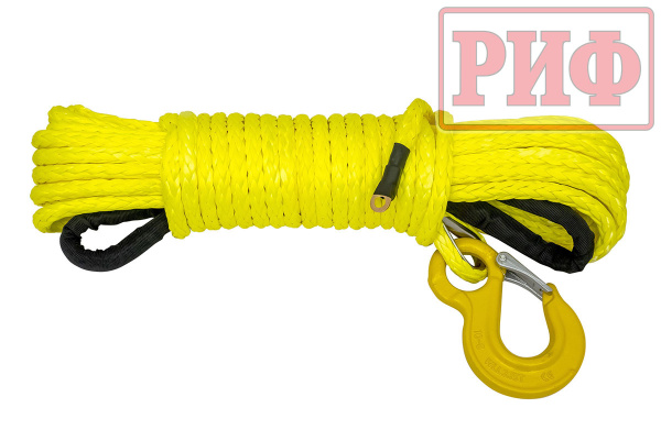 Трос для лебёдки синтетический РИФ 14 мм/22 м (готовый) Rope14mm22m