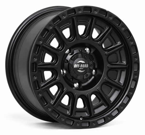Фото колёсного диска: Диск УАЗ литой черный матовый 5x139,7 8xR16 d108,2 ET+15 (продаются по 4 шт.) FFL65638-1680-53908B+15