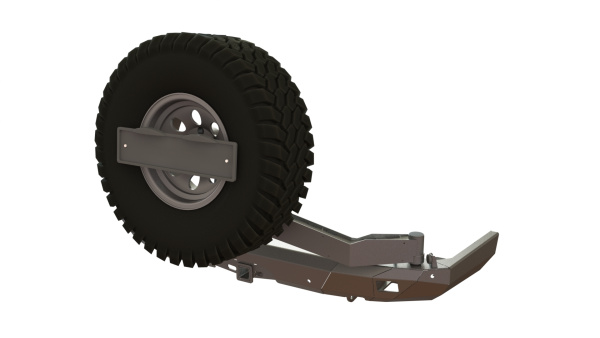 Бампер задний Toyota Land Cruiser Prado 150  2009-2017 калитка центр, под ПТФ STC-TLCP150-BRR-C1-L3