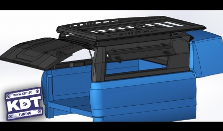 Кунг экспедиционный увеличенный трехдверный "Лабаз" KDT Toyota Tundra Double Cab 2007-2013  222811W