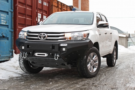 Бампер силовой передний AL без ПТФ RIVAL Toyota Hilux Revo 2015-  2D.5701.1.B-NL