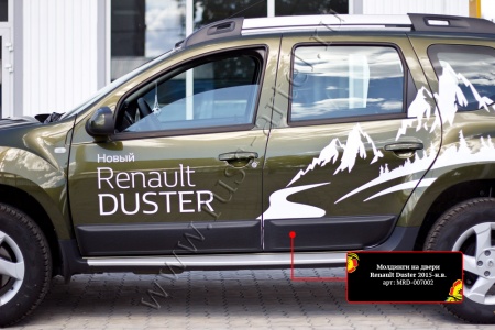 Молдинги на двери Русская артель Renault Duster  MRD-007002