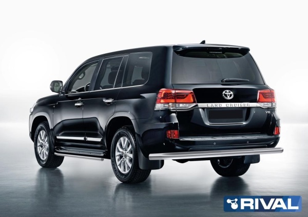 Защита заднего бампера d76 RIVAL Toyota Land Cruiser 200 2015- R.5717.011