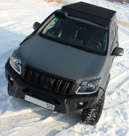 Бампер передний Toyota Land Cruiser Prado 150 2009-2013 REVO под балку и ПТФ STC-TLCP150-BFR-C1-L1L4