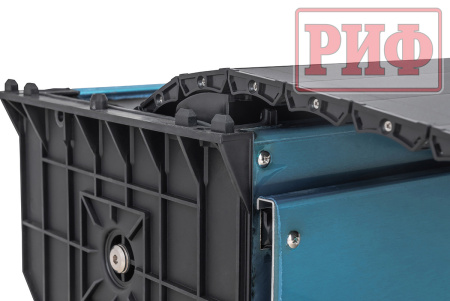 Крышка кузова РИФ для Dongfeng DF6, роллета раздвижная 1511х1570 мм, алюминиевая, черная ZM56B