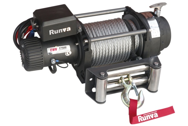 Лебёдка электрическая (индустр.) 24V Runva 17500 lbs 7960 кг EWN17500U24V