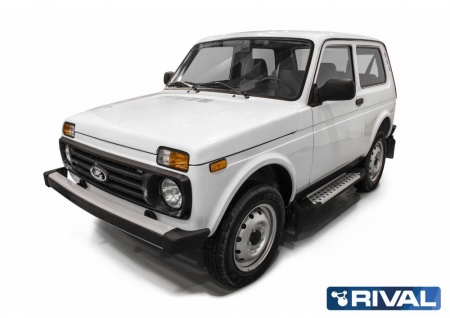 Порог "BMW-Style" RIVAL Lada 4x4  D128AL