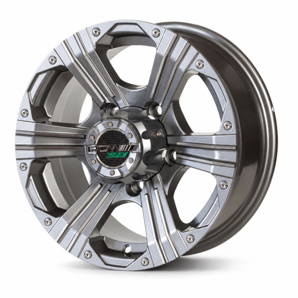 Детали колёсного диска: Диск литой PDW ESSEX (6040/01) 6x139.7 15х8 D110 ET-27 20/64/6/49