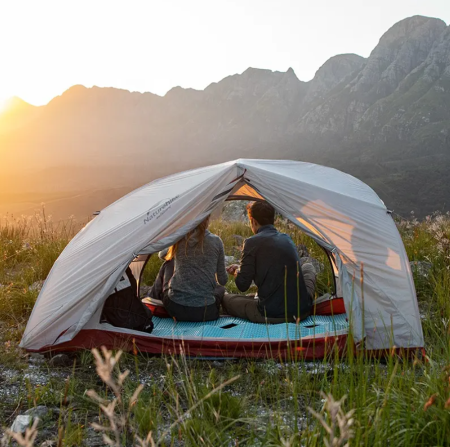 Палатка Naturehike Star-river Si 2-местная, алюминиевый каркас, сверхлегкая, серо-красная NH17T012-T-LGRR