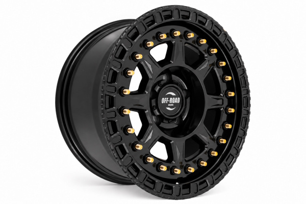 Фото колёсного диска: Диск JEEP литой черный глянцевый 5x127 8,5xR18 d71,6 ET-0 (продаются по 4 шт.) FFL85643-1885-52707GRB-00