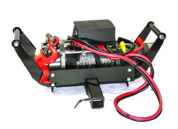 Лебедка переносная ELECTRIC Winch EW 12000 (12В) с синтетическим тросом крепление под квадрат, вариант 2