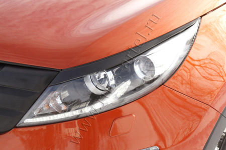 Накладки на передние фары (реснички) Русская артель KIA Sportage  REKS-010200