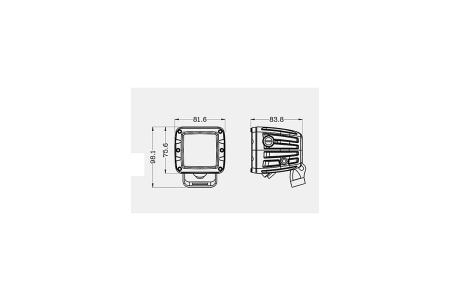 Светодиодные фары водительского света AURORA 76x76 мм 30W LED (комплект 2 шт) ALO-2-D1D1