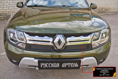 Защитная сетка и заглушка решетки радиатора Русская артель Renault Duster 2015-  SRR-139602