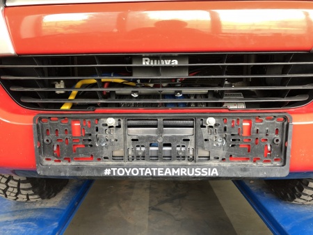 Площадка под лебёдку в штатный бампер РИФ Toyota Fortuner 2015+  RIFFRT-30000