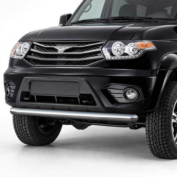 Фото для каталога: Защита переднего бампера d76 Rival UAZ Patriot 2014-2016- R.6302.001
