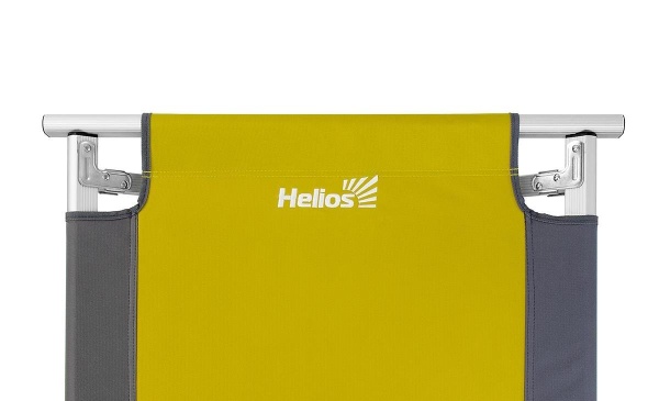 Раскладушка туристическая HELIOS в чехле, желтая, 1900х660х450 мм, нагрузка 120 кг  HS-BD-171G