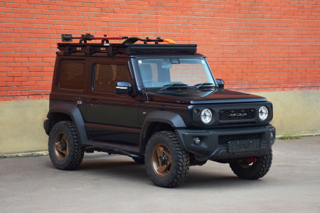Багажник экспедиционный (платформа) алюминиевый РИФ 1250х1690 мм для Suzuki Jimny 2018+ (с крепежом) RIFJMN-roof4