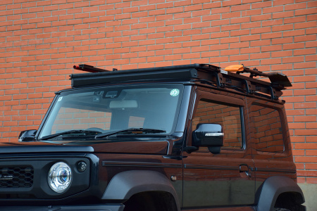 Багажник экспедиционный (платформа) алюминиевый РИФ 1250х1690 мм для Suzuki Jimny 2018+ (с крепежом) RIFJMN-roof4