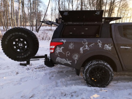Кунг экспедиционный трехдверный III поколения KDT Mitsubishi L200 2015-  13283