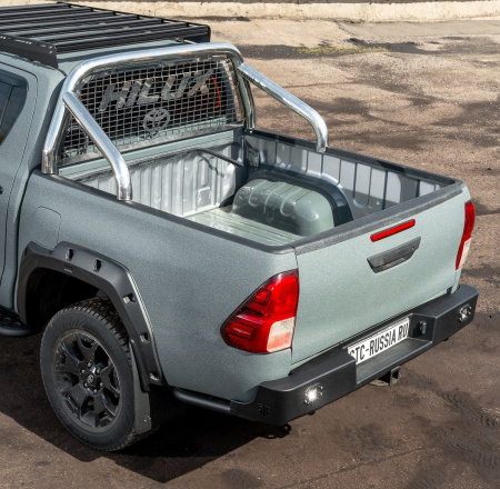 Бампер задний Toyota Hilux 2015+ под ПТФ STC-TH15-BR-L2