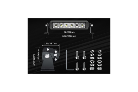 Светодиодная фара комбинированного света AURORA 223 мм 30W LED ALO-S5D1-6-H