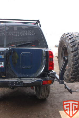 Калитка в штатный бампер Nissan Patrol Y61 2004+ STC-NPY61/04-G