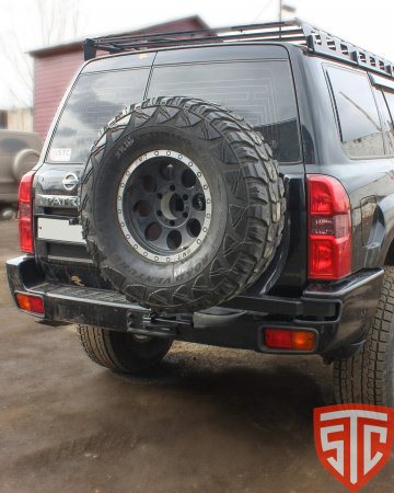 Калитка в штатный бампер Nissan Patrol Y61 2004+ STC-NPY61/04-G