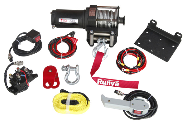 Лебёдка электр. 12V Runva 3000A lbs 1361 кг EWX3000A
