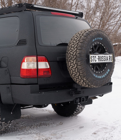 Бампер задний Toyota Land Cruiser 100 калитка центр STC-TLC100-BR-C1