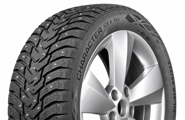 Фото покрышки: Шина IKON Tyres 245/75 R16 111T Character Ice 8 SUV Studded (Nordman 8 SUV) шипованные TS78068