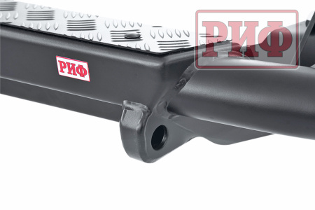 Бампер РИФ силовой задний Mitsubishi Pajero Sport 2015+ c квадратом под фаркоп RIFPS3-21170