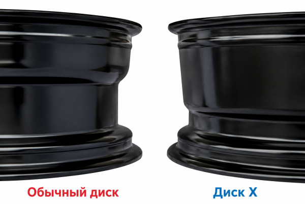 Детали колёсного диска: Диск усиленный УАЗ стальной черный 5x139,7 8xR16 d110 ET+25 (треуг. мелкий) 1680-53910BL+25A17X