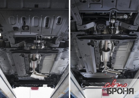 Защита топливного бака АвтоБроня Nissan Terrano/ Renault Duster  111.04720.1
