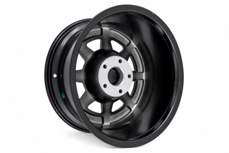 Детали колёсного диска: Диск JEEP литой черный глянцевый 5x127 8,5xR18 d71,6 ET-0 (продаются по 4 шт.) FFL85643-1885-52707GRB-00
