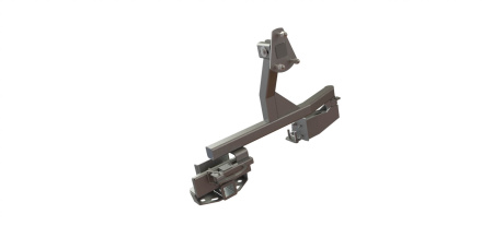Калитка в штатный бампер Toyota Land Cruiser 200 с квадратом под фаркоп STC-TLC200-G
