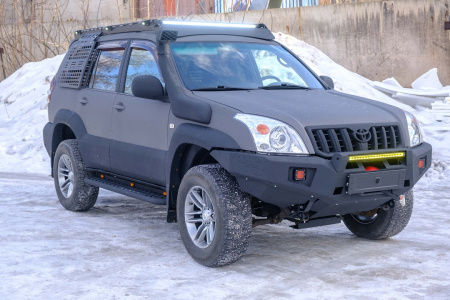 Бампер передний Toyota Land Cruiser Prado 120 REVO под балку и ПТФ STC-TLCP120-BFR-C1-L1L4
