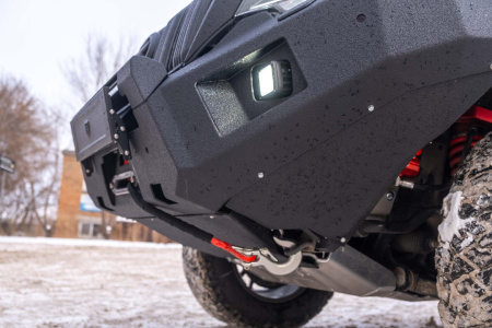 Бампер передний Toyota Land Cruiser Prado 150 2017-2024 REVO под балку и ПТФ STC-TLCP150/17-BFR-C1-L1L4