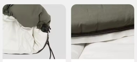 Мешок спальный Naturehike Lingdong, 225х75см, (ТК: +12C), (правый), зеленый CNK2300SD016-LD150AGR