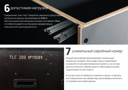 Спальник-органайзер Toyota Land Cruiser 76 коврики, кухонный модуль, люки TLC760014