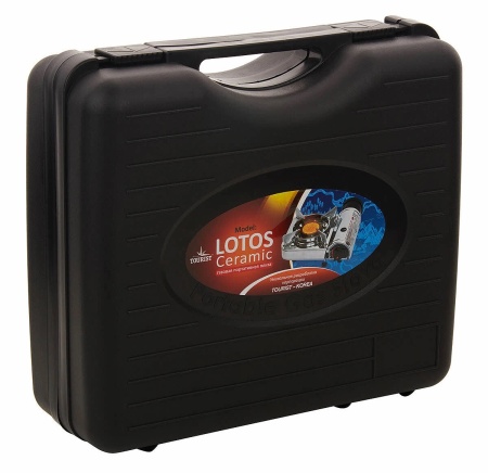 Плита газовая TOURIST LOTOS CERAMIC портативная, керамическая, в кейсе  TR-350