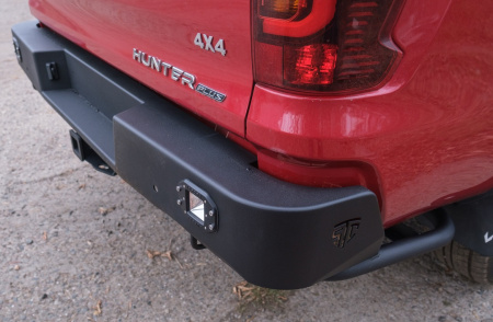 Бампер задний Changan Hunter Plus 2022+ под ПТФ STC-CHP-BR-L2
