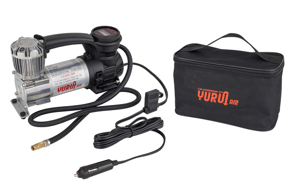 Компрессор автомобильный переносной 12V YURUI 50 л/мин 8,2 атм с цифровым манометром YF6378-DG