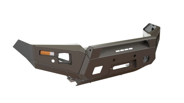 Бампер передний Toyota Fortuner 2015+ под балку и ПТФ STC-TF15-BF-C1-L1L4