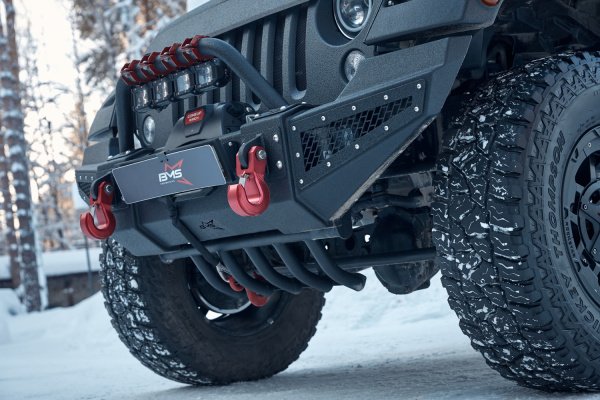 Бампер силовой передний BMS PRO-Line для Jeep Wrangler JK 2007-2017 BMS060051