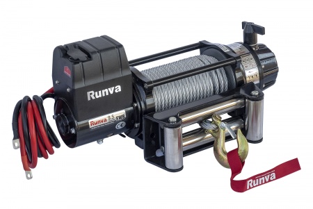 Лебёдка электрическая 12V Runva 9500lbs, 4350кг, влагозащищенная   EWB9500S